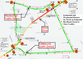 Route 28 Detour Wastewater Project 2023